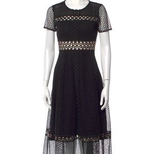 Maje dress midi sleeves black small